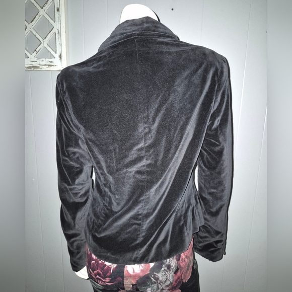 Ben Sherman Black Velvet Blazer Women's Size Large - Picture 4 of 5